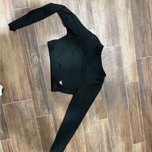 Black Long Sleeve Cheer liner; Varsity